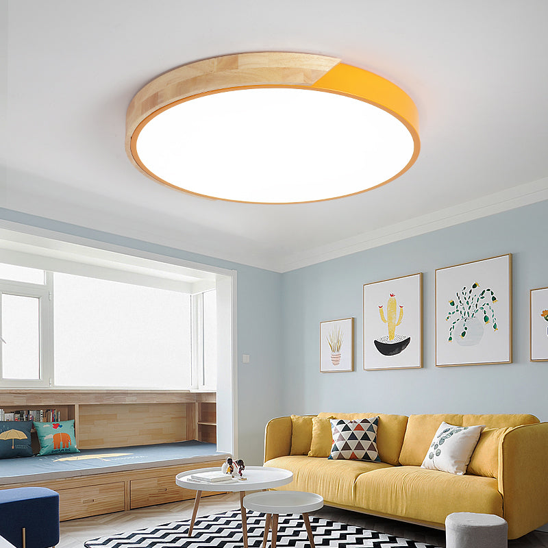 Coloria Plafondlamp – Ronde LED-Verlichting met Kleurrijke Afwerking en Modern Design