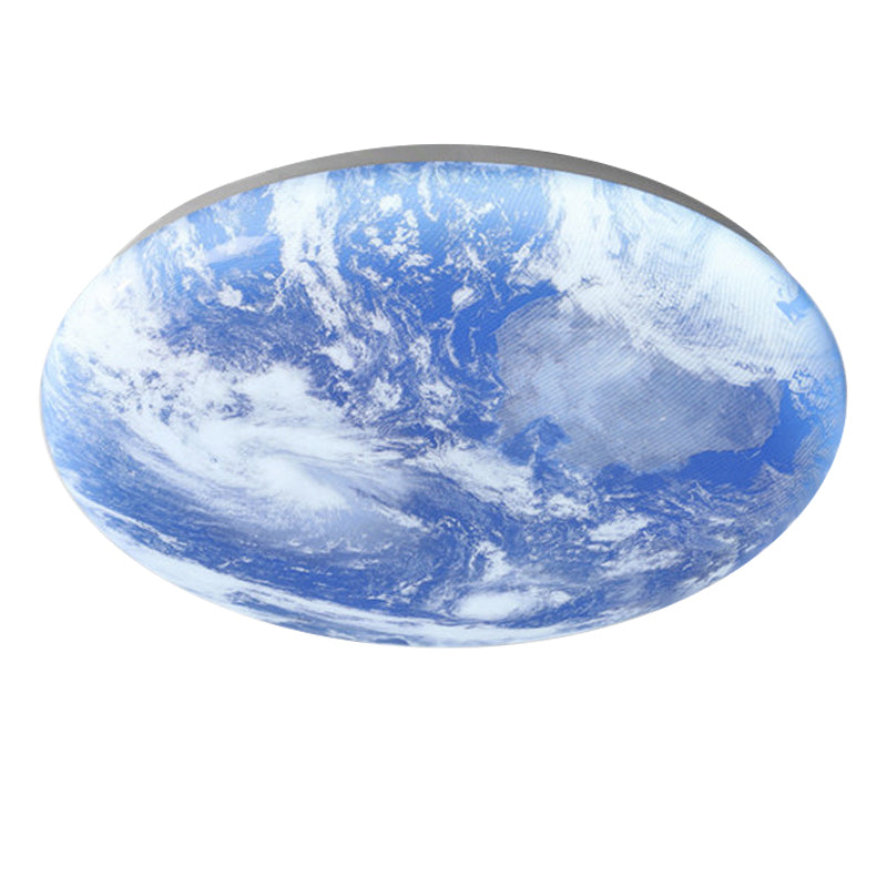 Lunaro Plafondlamp – Disseny Modern Rodó de Fusta Massissa amb Il·luminació LED Càlida