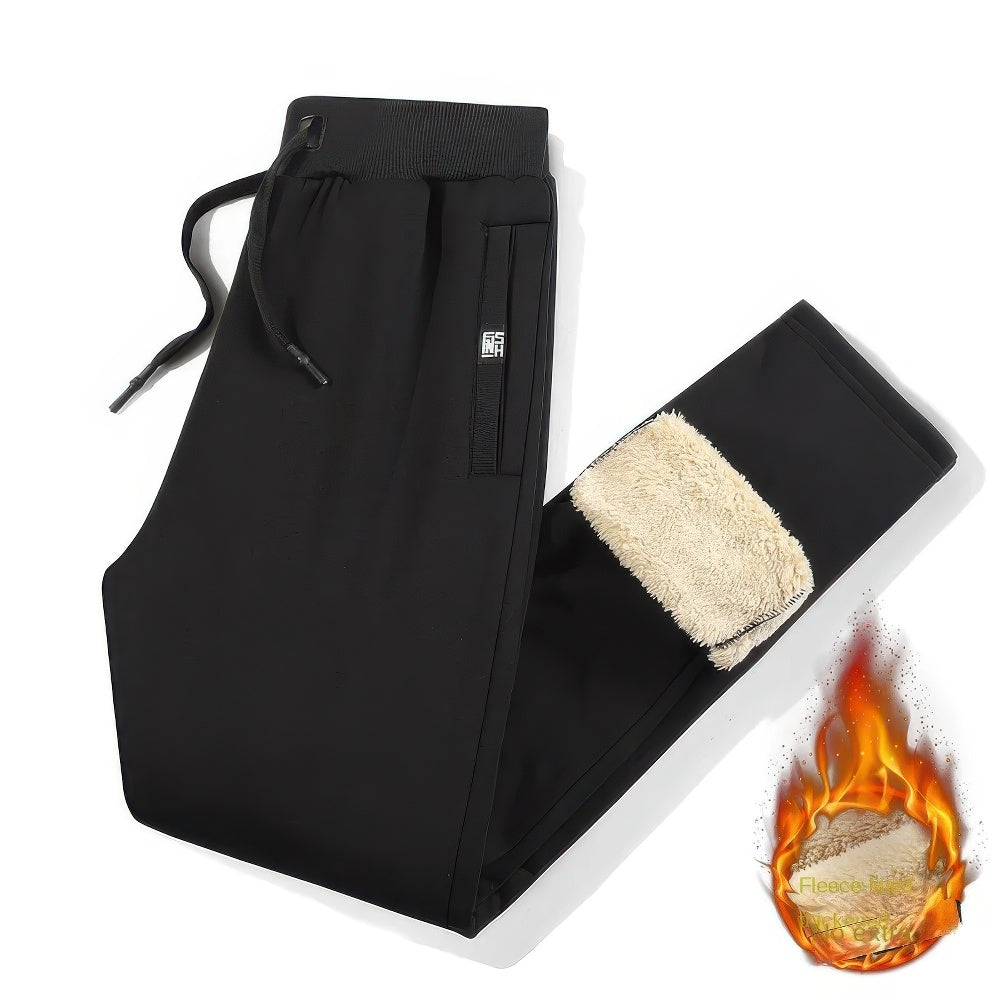 Nordvail Fleece Joggingbroek Heren – Dikke Gevoerde Winterbroek, Zacht & Warm voor Koude Dagen