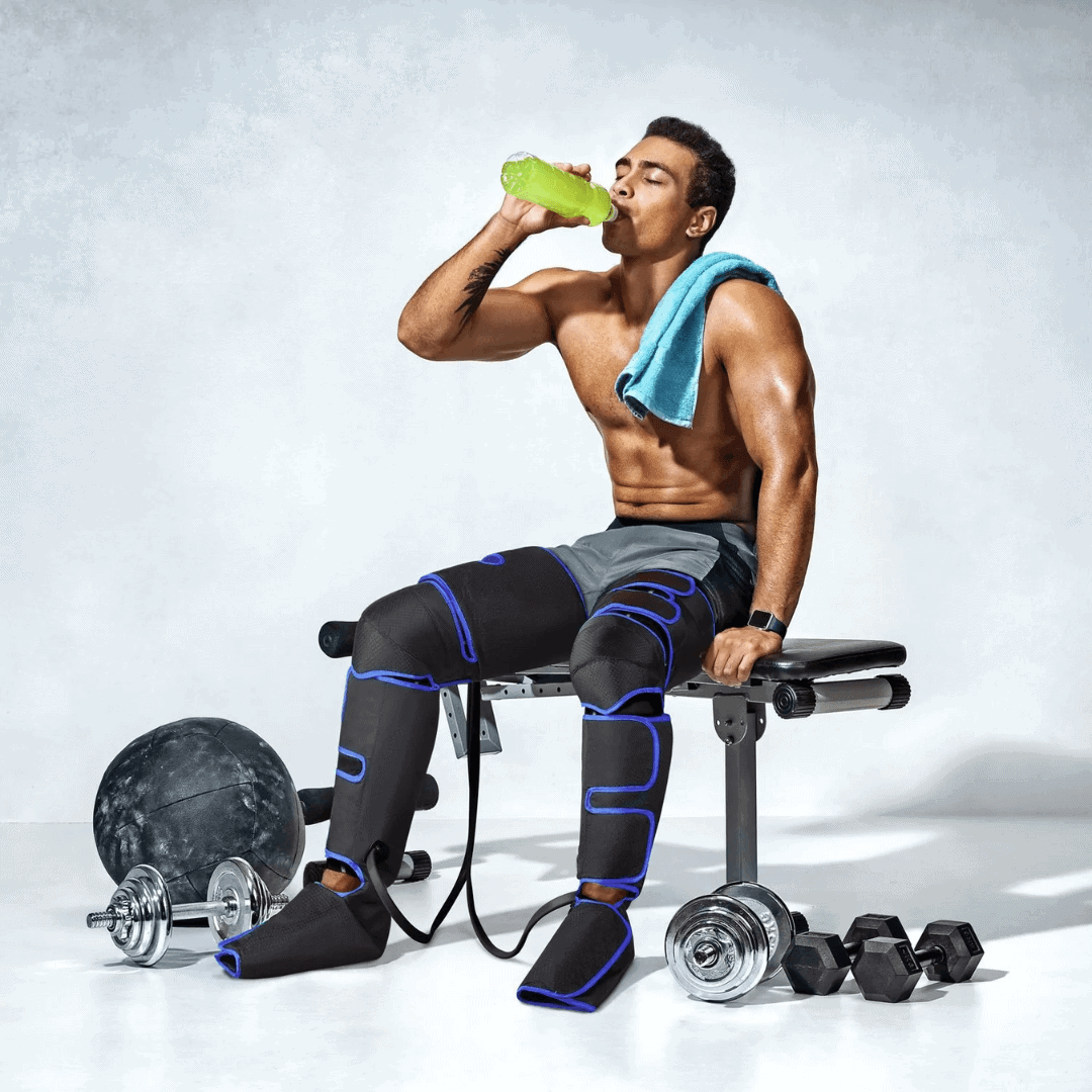 Airestro – masaje de piernas 360° con presión de aire y calor – relajación y recuperación