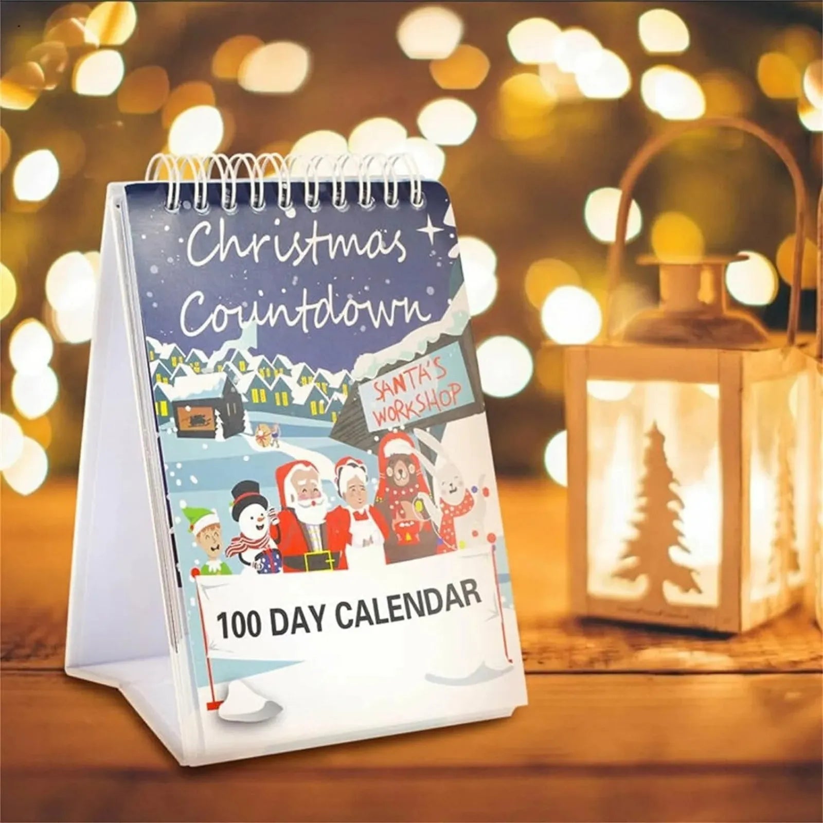Festivo 100 Dagen Countdown Kalender – Decoratieve aftelkalender voor kerst & feestelijke sfeer