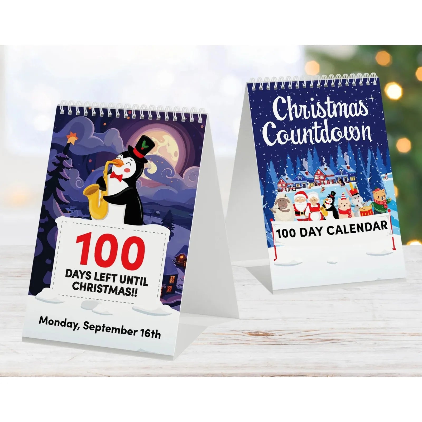 Festivo 100 Dagen Countdown Kalender – Decoratieve aftelkalender voor kerst & feestelijke sfeer