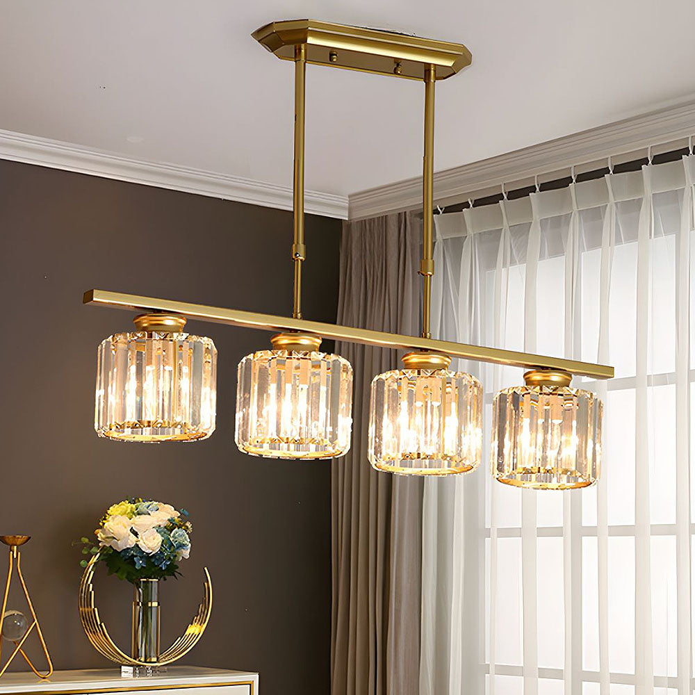 Artesso Hanglamp – Art Deco Design met Glazen Kappen & Verstelbare Hoogte