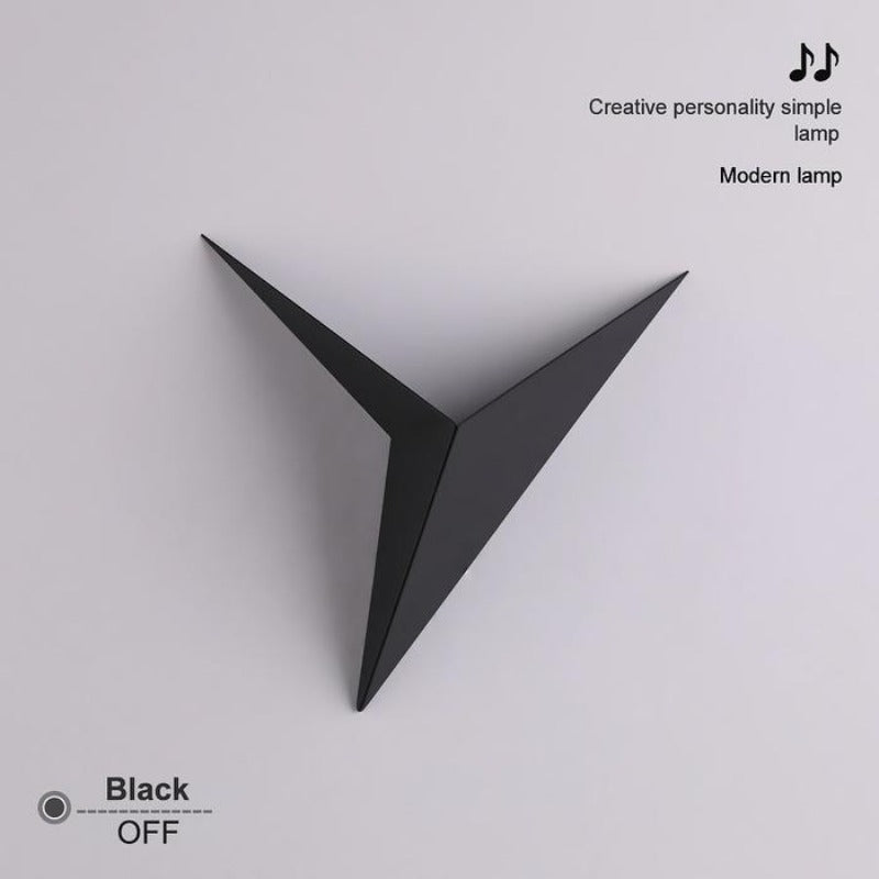 Candeeiro de parede Origana – Design geométrico moderno de origami com luz LED quente ou fria