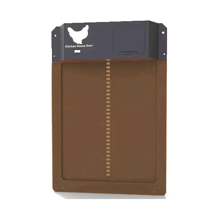 Farmora Porta automática para galiñeiro – Porta resistente ás inclemencias do tempo con sensor e temporizador