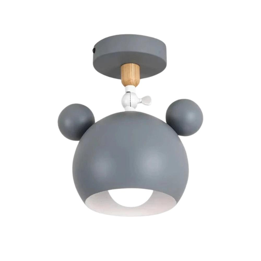 Cartonelle làmpada de sostre – Làmpada de dibuixos animats moderna amb base E27 i disseny de fusta juganer