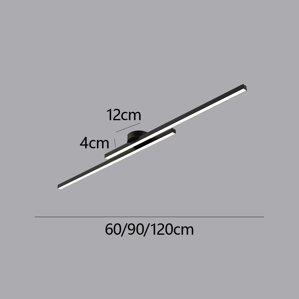 Norvion Plafondlamp – Langwerpige LED plafondlamp van aluminium met strak minimalistisch design