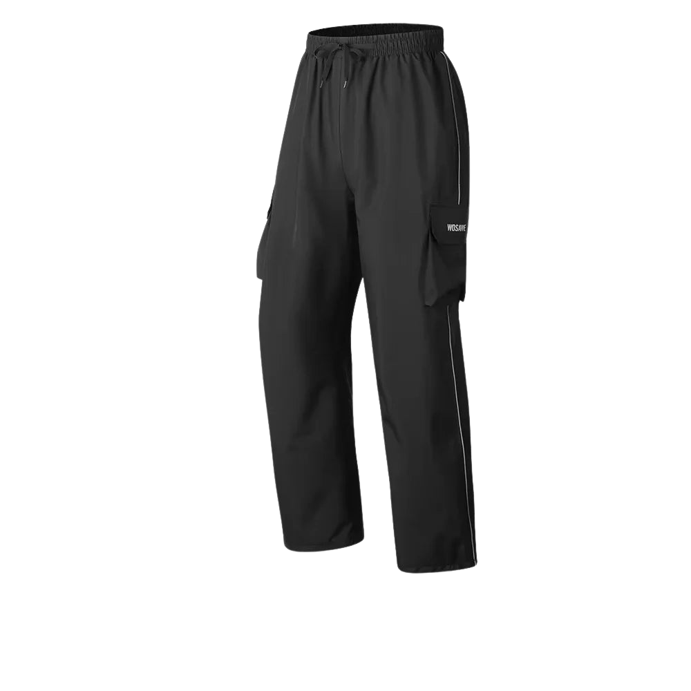 Wosawe Motorregenjas – Waterdichte Herenjas met Reflecterende Details & Winddicht Ontwerp