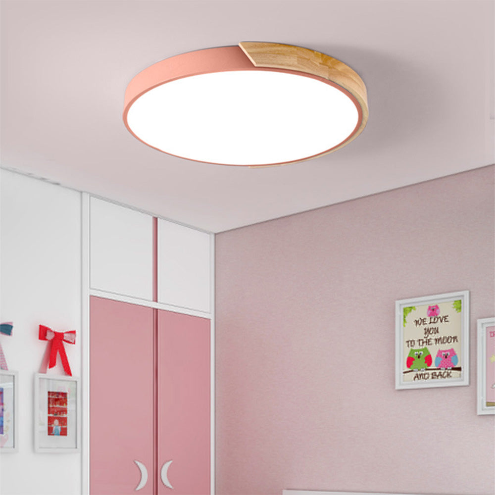 Coloria Plafondlamp – Ronde LED-Verlichting met Kleurrijke Afwerking en Modern Design