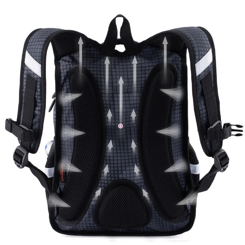 Kickaro – mochila de fútbol 3D repelente áuga e reflectante – nenos