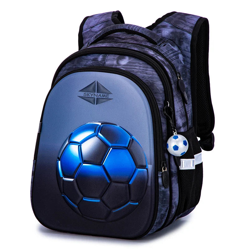 Kickaro – mochila de fútbol 3D repelente áuga e reflectante – nenos