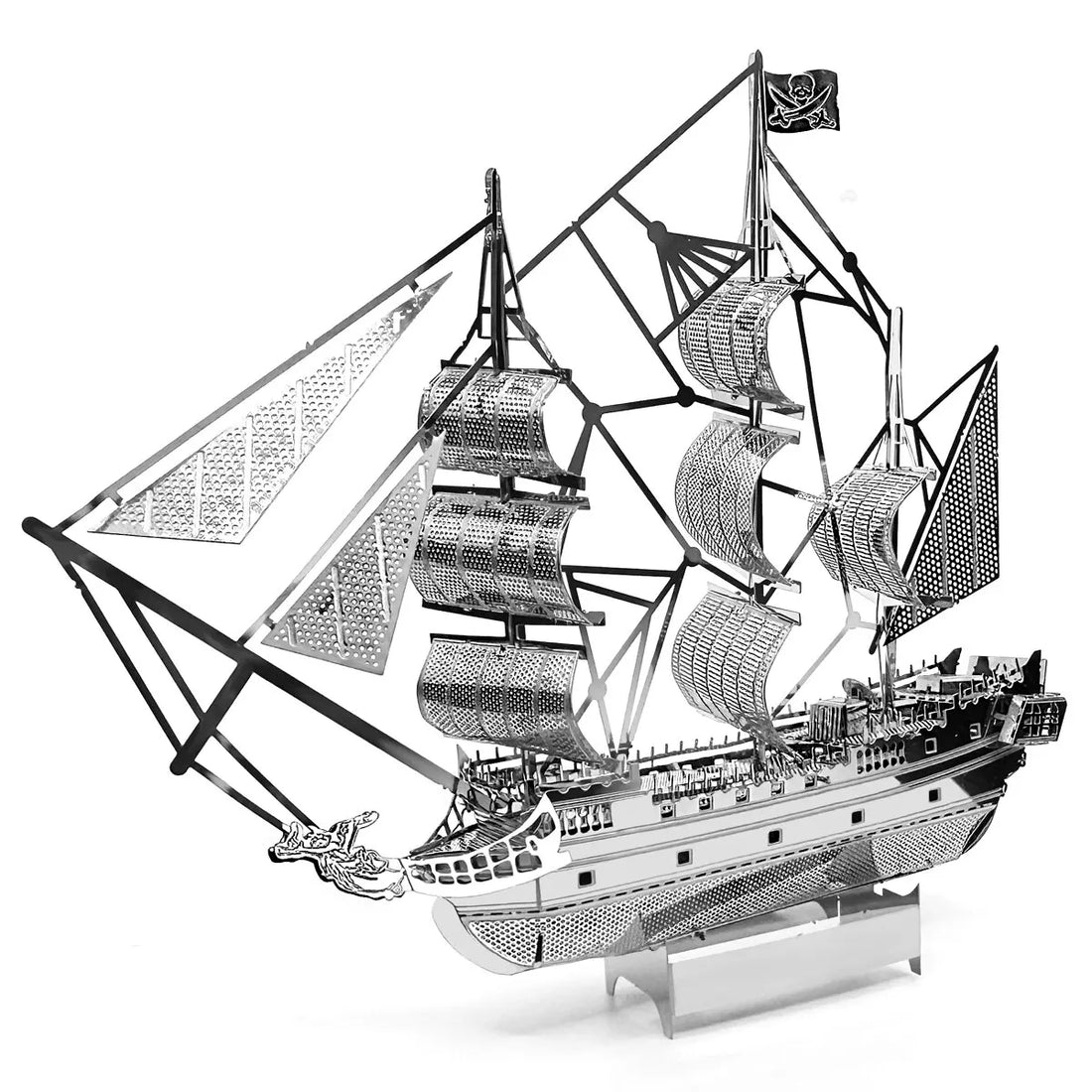 3D metalen puzzelmodel van een piratenschip - DIY lasergesneden speelgoed 0