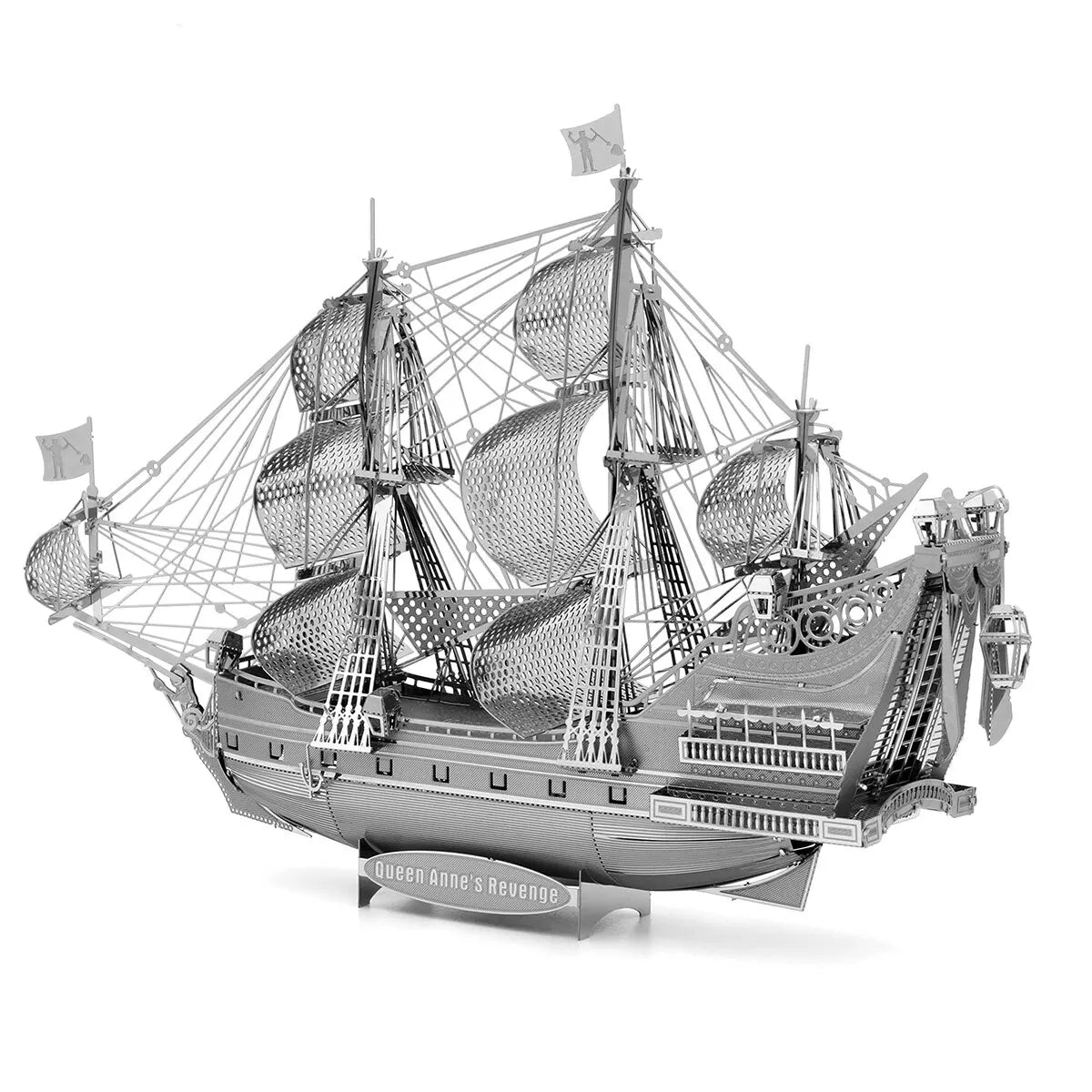 3D metalen puzzelmodel van een piratenschip - DIY lasergesneden speelgoed 9