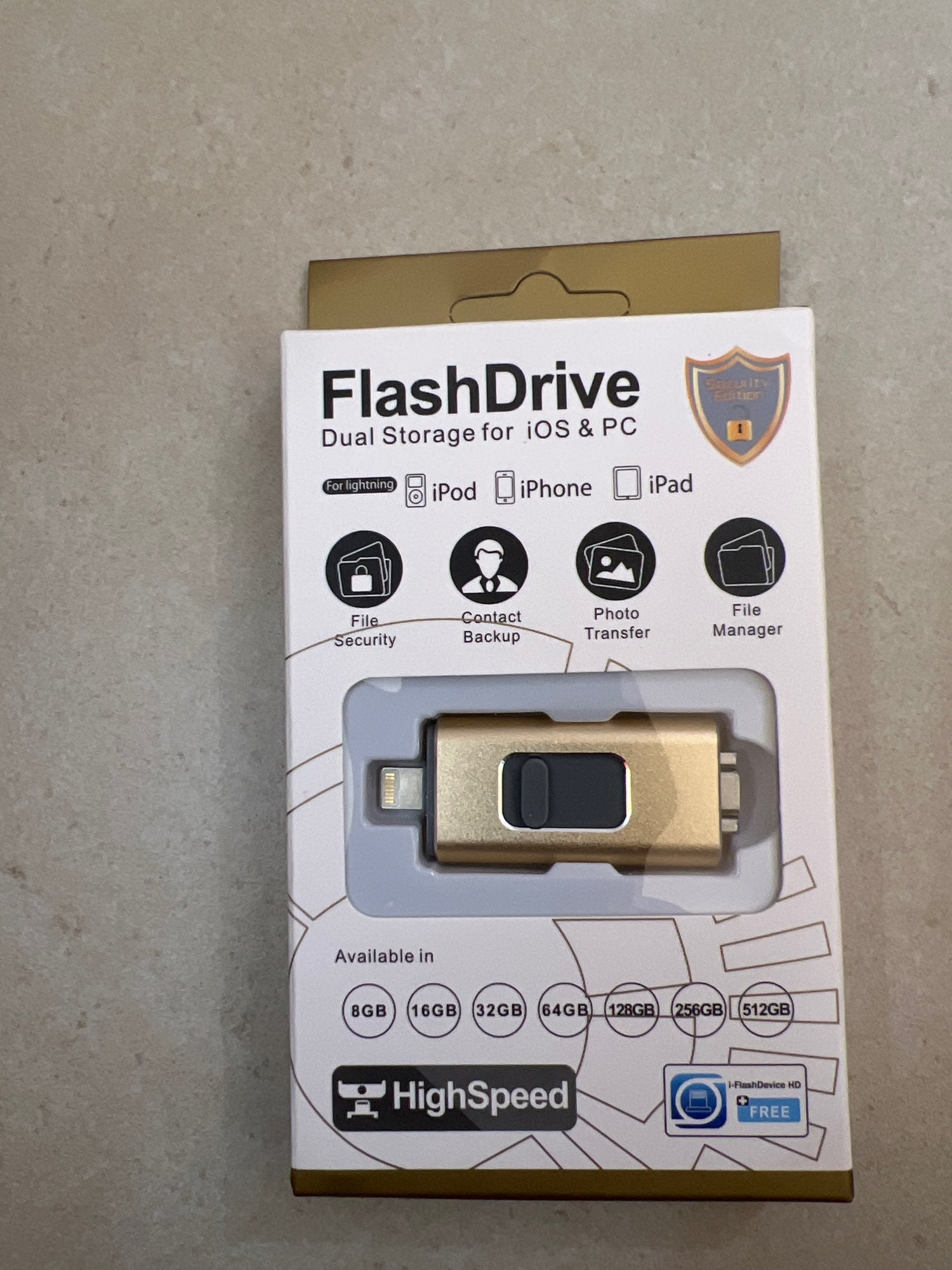 DataFlex – unidade flash 4 en 1 USB/Lightning/Type-C – almacenamento extra móbil