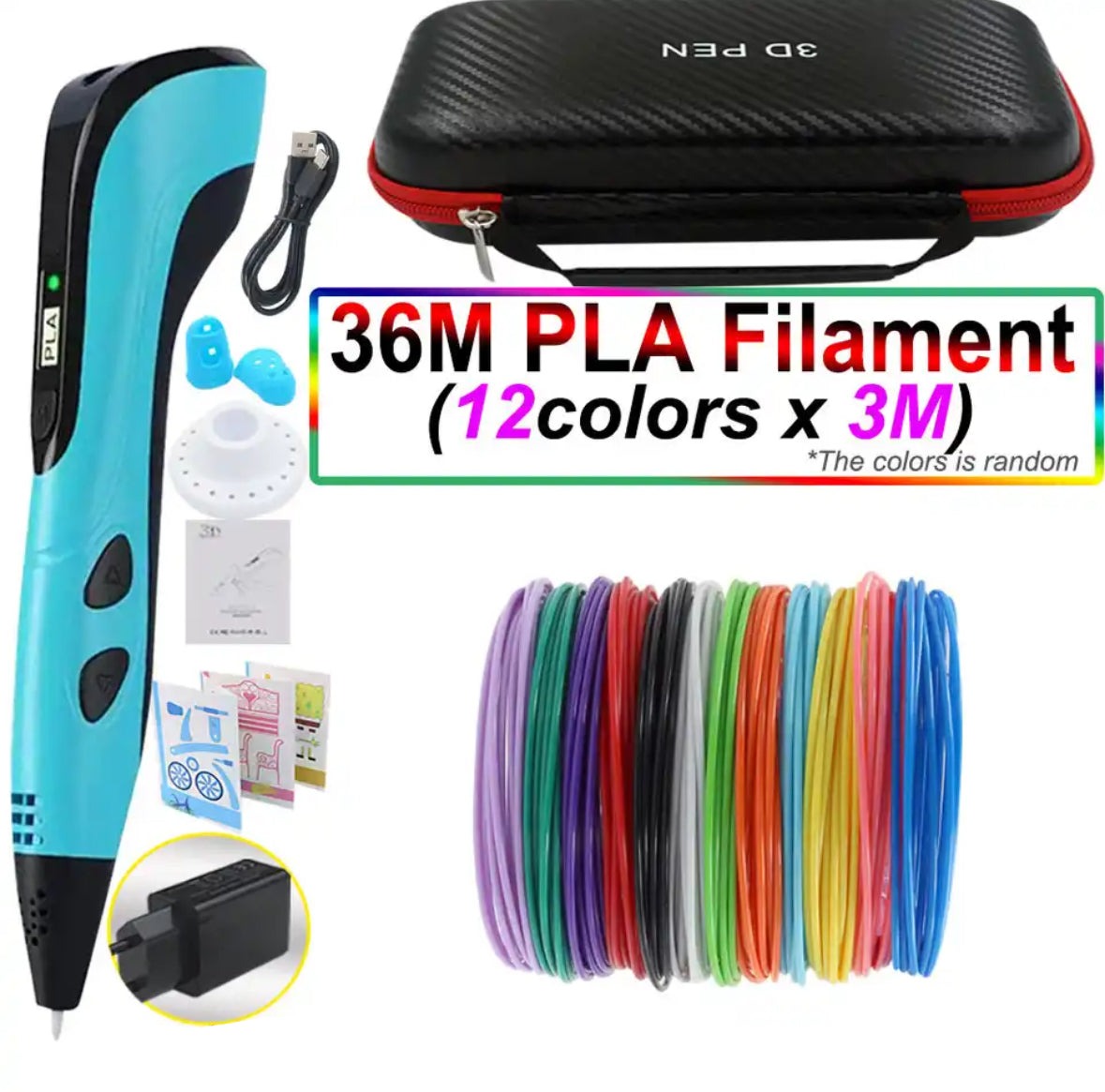 Creaso bolígrafo impresora 3D – bolígrafo fácil de usar para obras de arte creativas en 3D