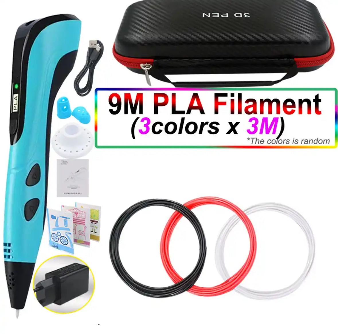 Creaso bolígrafo impresora 3D – bolígrafo fácil de usar para obras de arte creativas en 3D