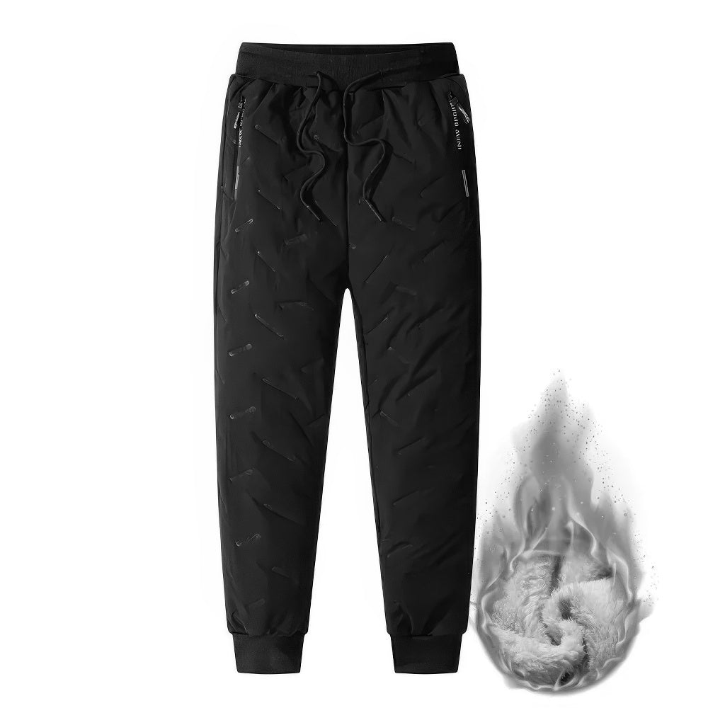 Fjoren Heren Fleece Joggingbroek – Dikke Pluche Voering, Warm, Ademend & Stijlvol voor de Winter
