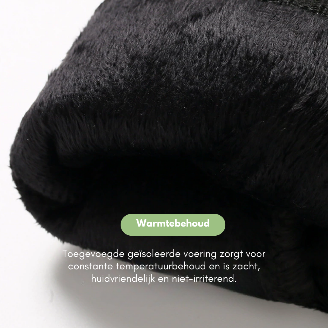 FrostEdge – Luvas de home para o inverno con forro polar e coiro – A proba de vento e quentes