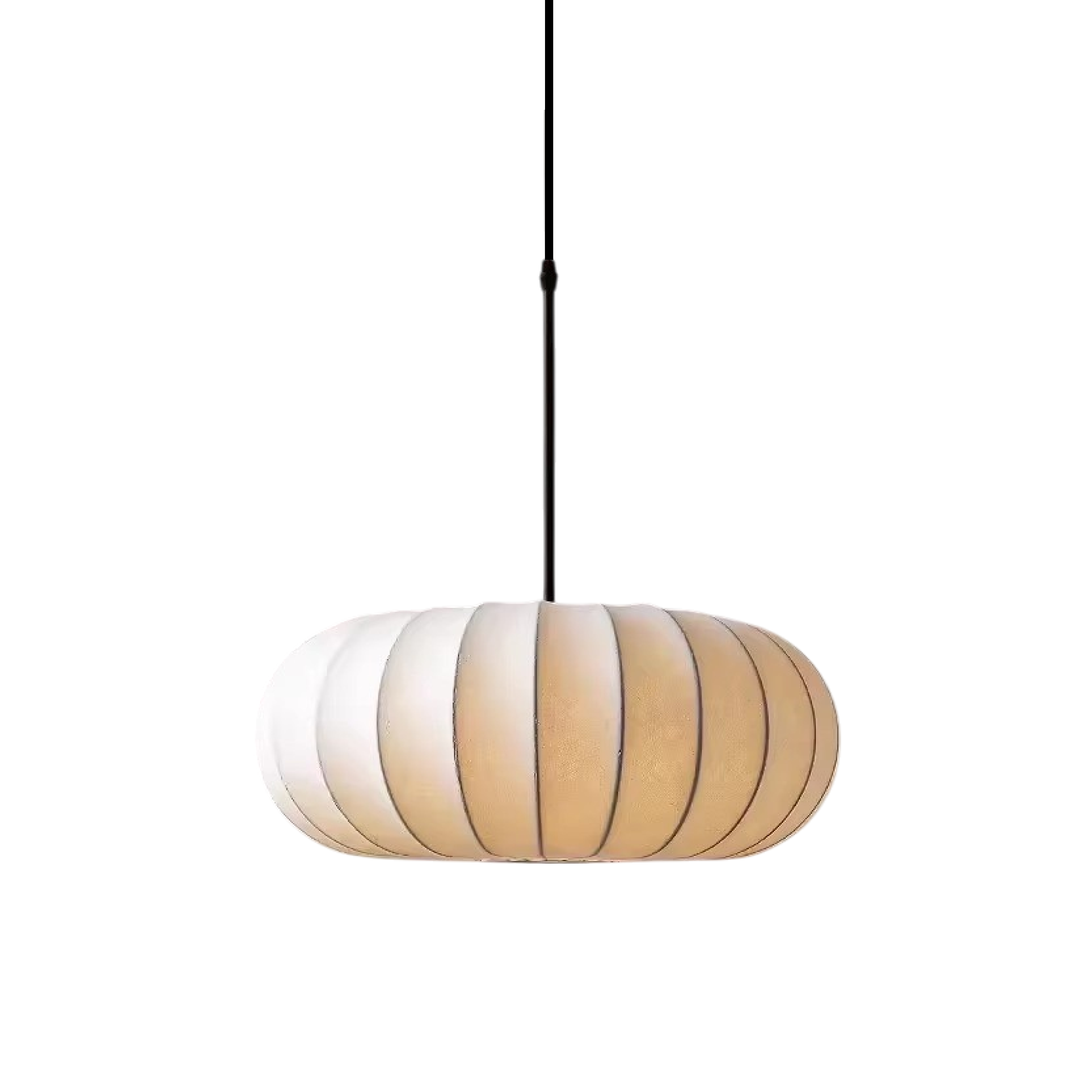 Verona Hanglamp – Handgemaakte Zijden Kap met Warm Licht & Minimalistisch Design