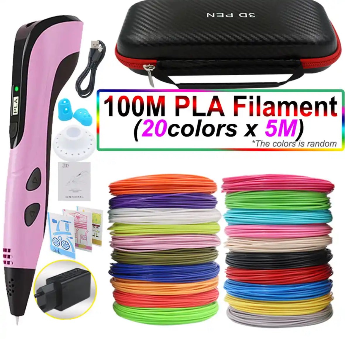 Creaso bolígrafo impresora 3D – bolígrafo fácil de usar para obras de arte creativas en 3D