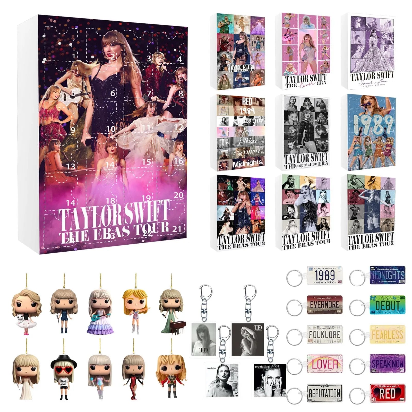 DecoJoy Adventskalender – 24-daagse kalender met kerstdecoraties & herbruikbaar design