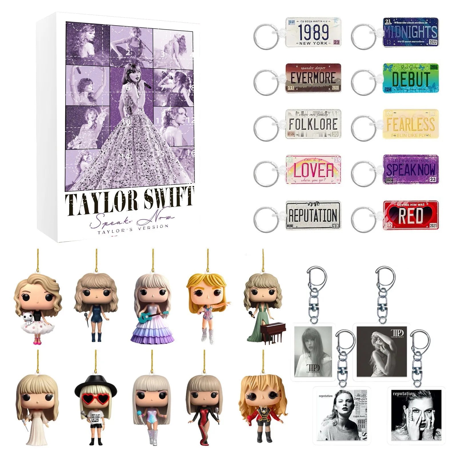 DecoJoy Adventskalender – 24-daagse kalender met kerstdecoraties & herbruikbaar design