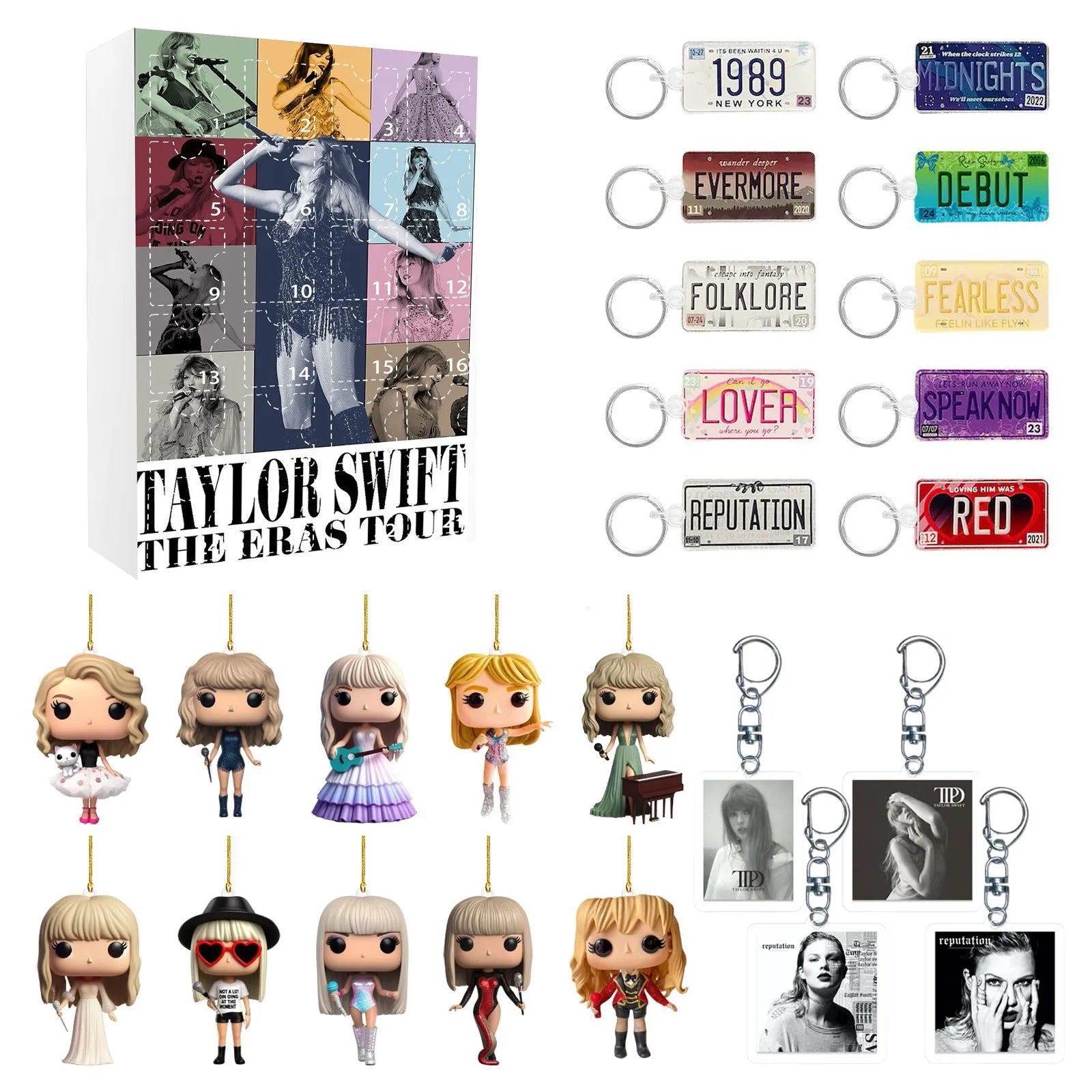 DecoJoy Adventskalender – 24-daagse kalender met kerstdecoraties & herbruikbaar design