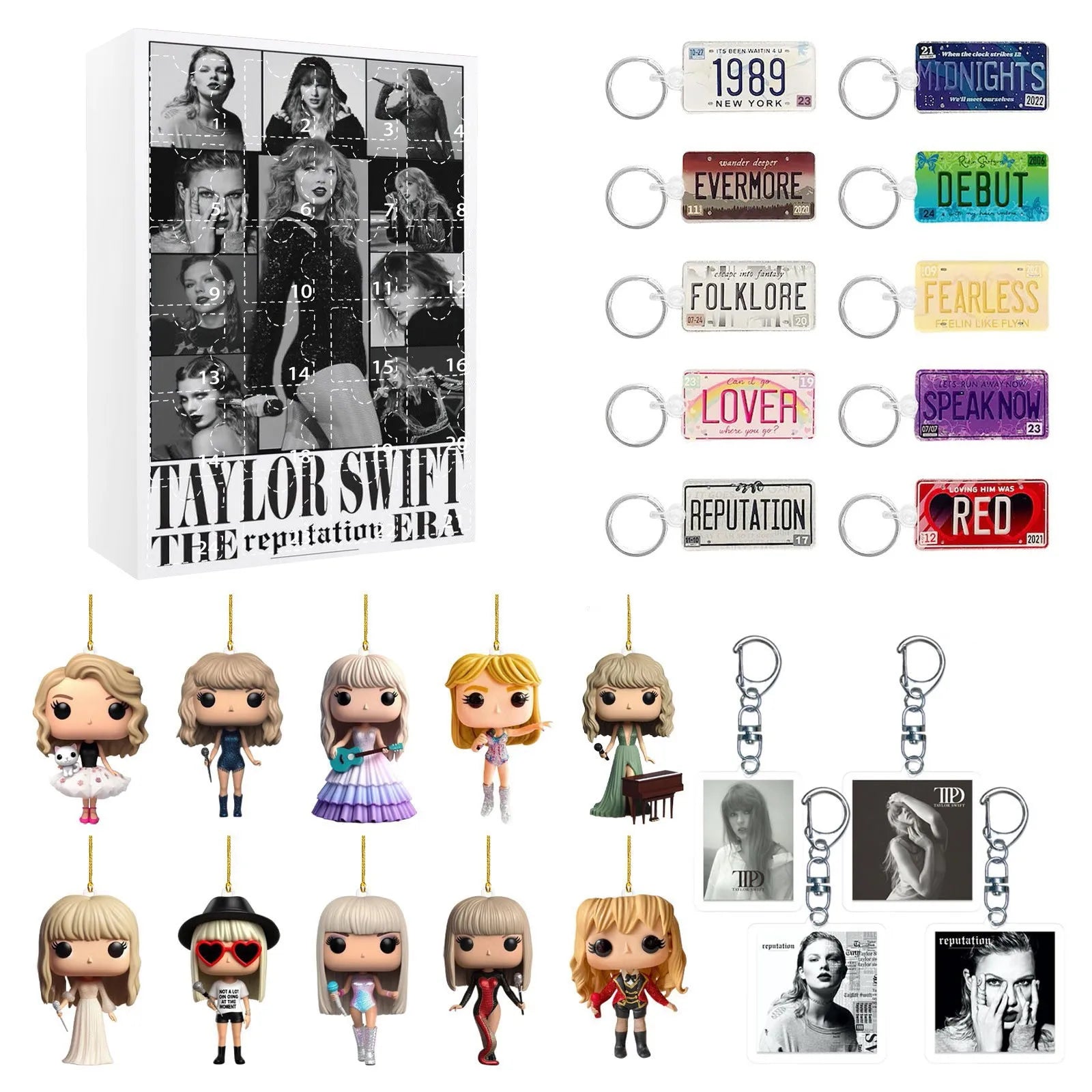 DecoJoy Adventskalender – 24-daagse kalender met kerstdecoraties & herbruikbaar design