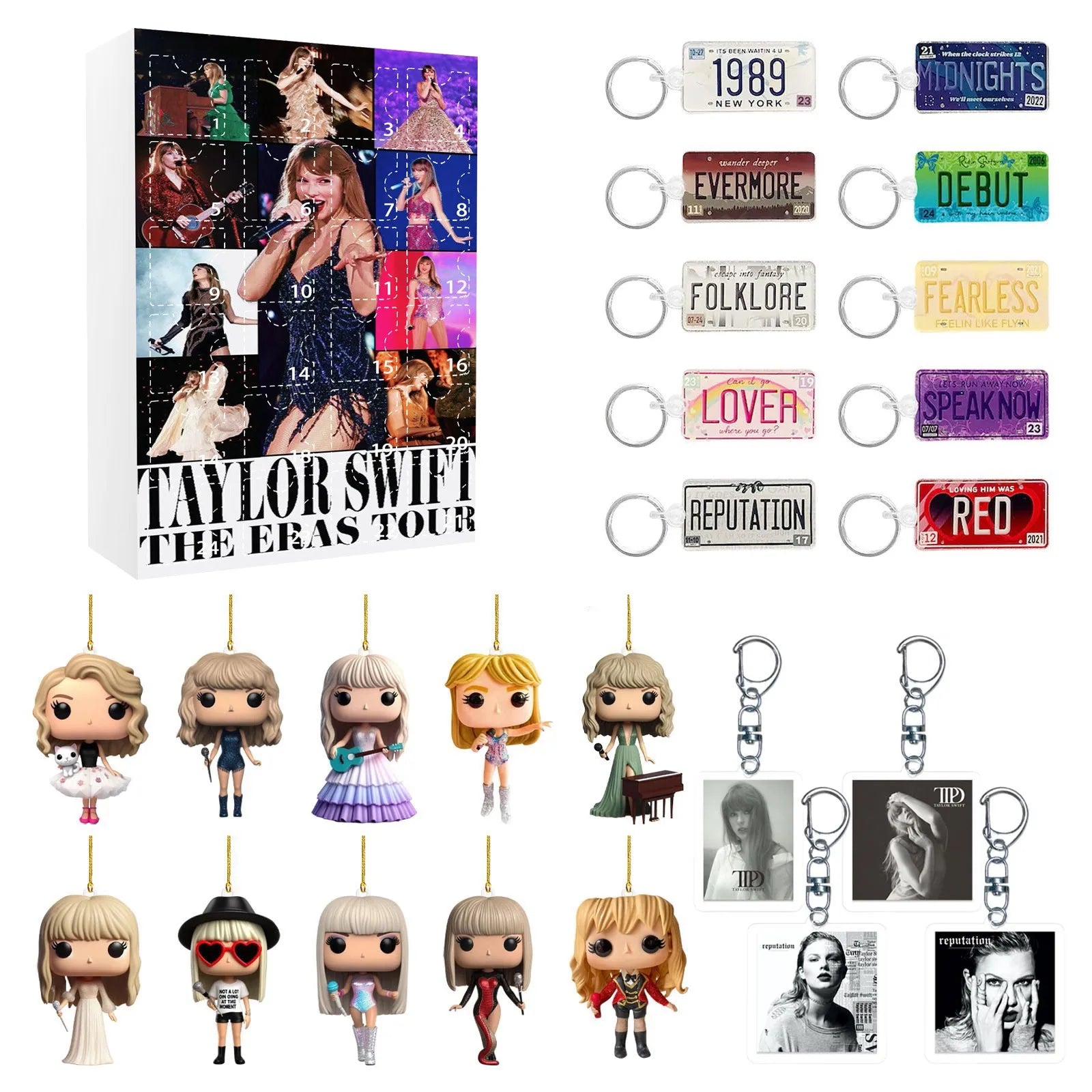 DecoJoy Adventskalender – 24-daagse kalender met kerstdecoraties & herbruikbaar design