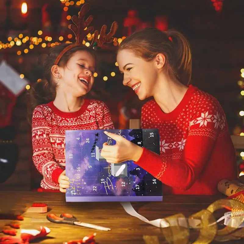 Calendari d'advent ZenAura – Set de 24 cristalls per a l'equilibri, la meditació i l'autocura