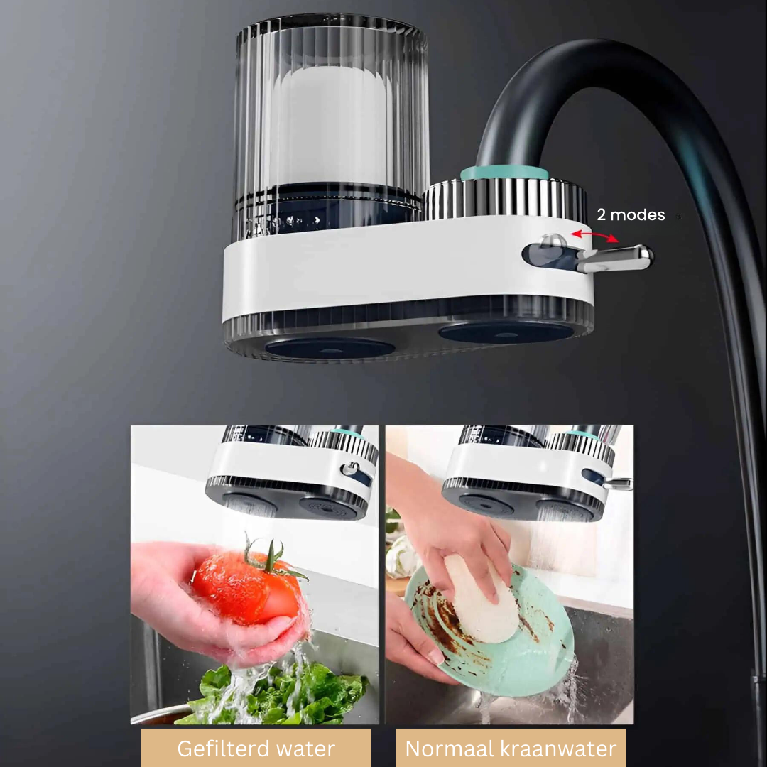 AuraEco – Filtre d'aigua de l'aixeta contra la calç i les impureses – Sostenible i senzill