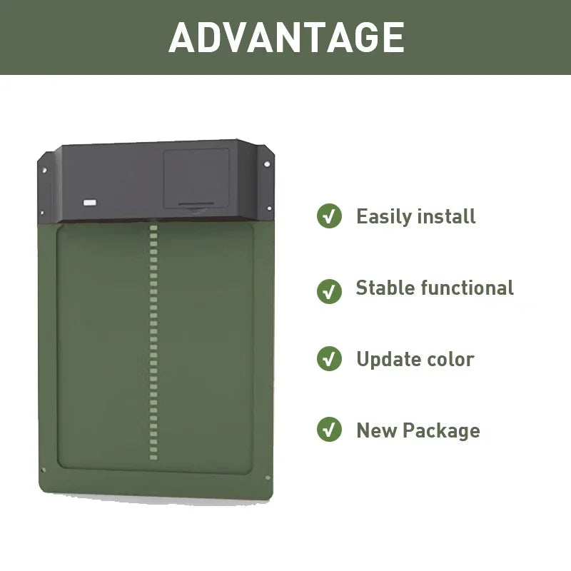 Farmora Porta automática para galiñeiro – Porta resistente ás inclemencias do tempo con sensor e temporizador