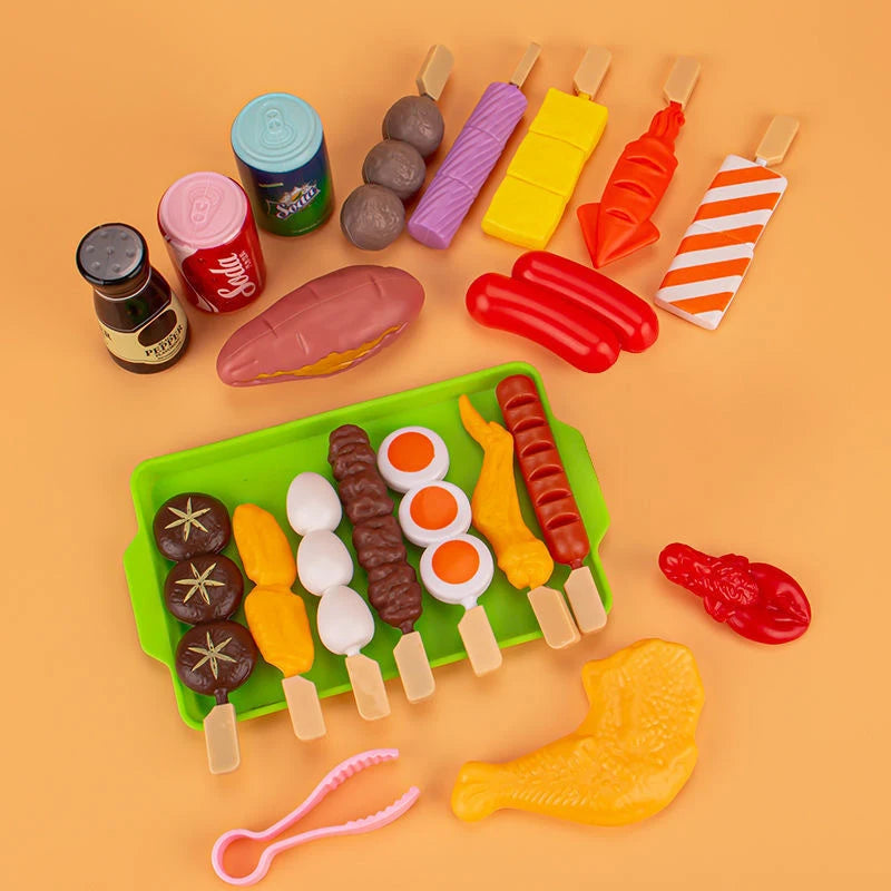 BBQ Speelgoedset Voor Kinderen - Educatief Kookgerei, Multicolor, 21 Stuks 1