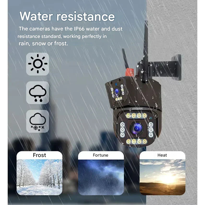 SolarisCam – cámara de seguridade 4K sen fíos e 360° con paneis solares