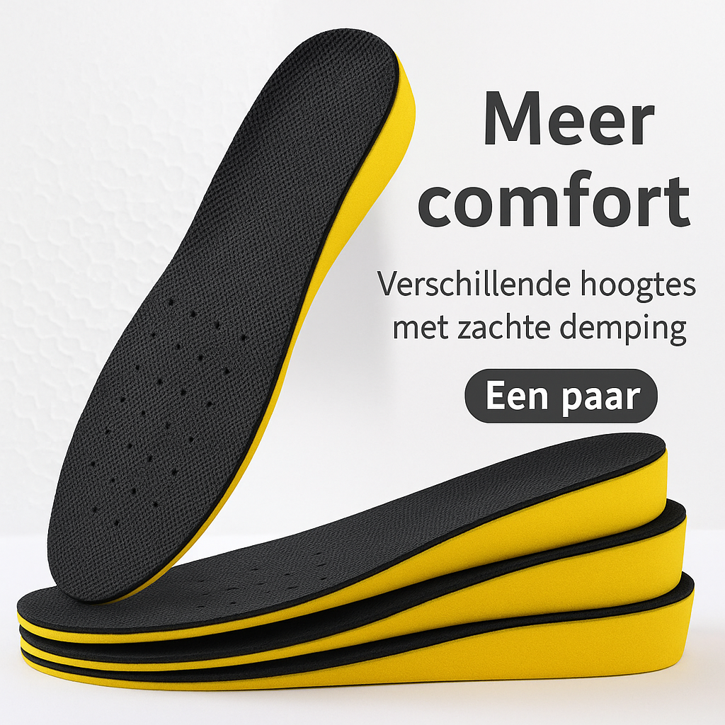 Elevoro – Plantillas invisibles para aumento de altura e confort en cada zapato