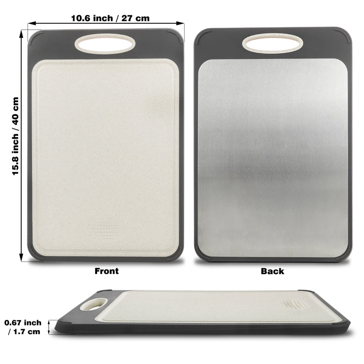 CleanSlice – taula de tall d'acer inoxidable higiènica i sense plàstic – estris de cuina sostenibles