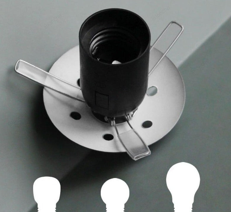 Lámpara de varita Lurevia con placa xeométrica e bola de vidro esmerilado – Deseño pastel moderno