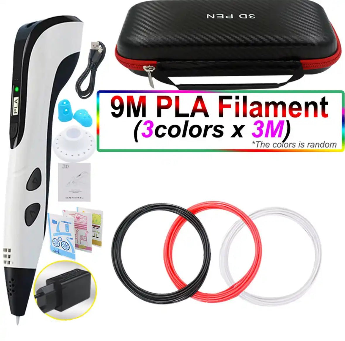 Creaso bolígrafo impresora 3D – bolígrafo fácil de usar para obras de arte creativas en 3D