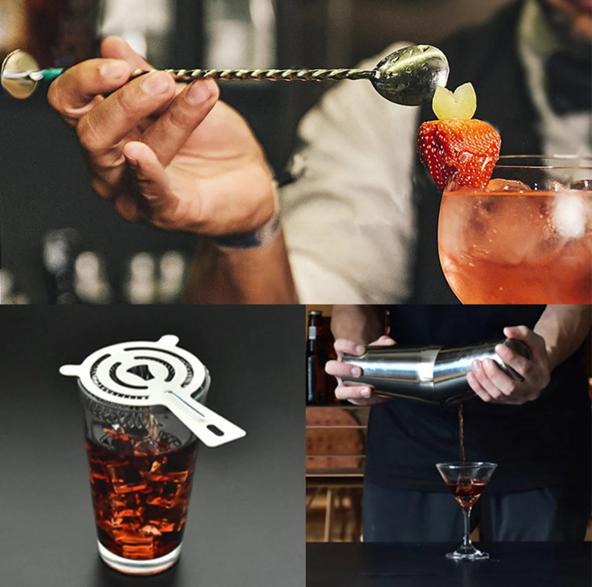 Mixora – Set de còctels professional de 23 peces (350–750 ml) kit d'eines per a barista