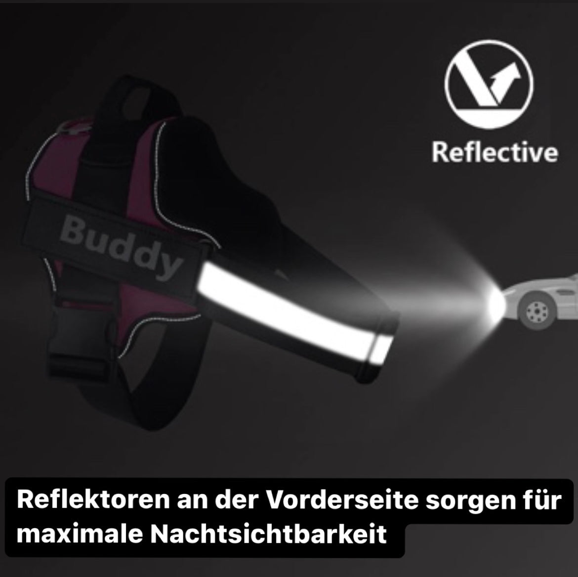 Dogura – Arnès per a gos Anti-Trek Reflectant i còmode amb nom