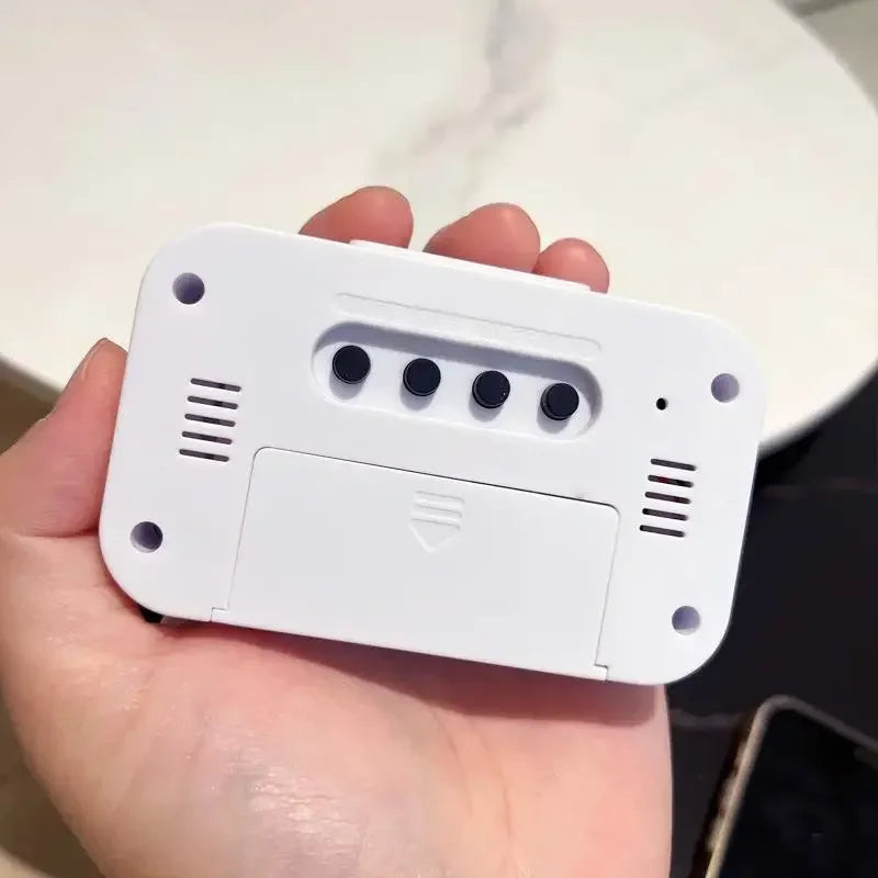 Cloksy – Rellotge despertador LED digital amb funció de repetició i visualització de temperatura