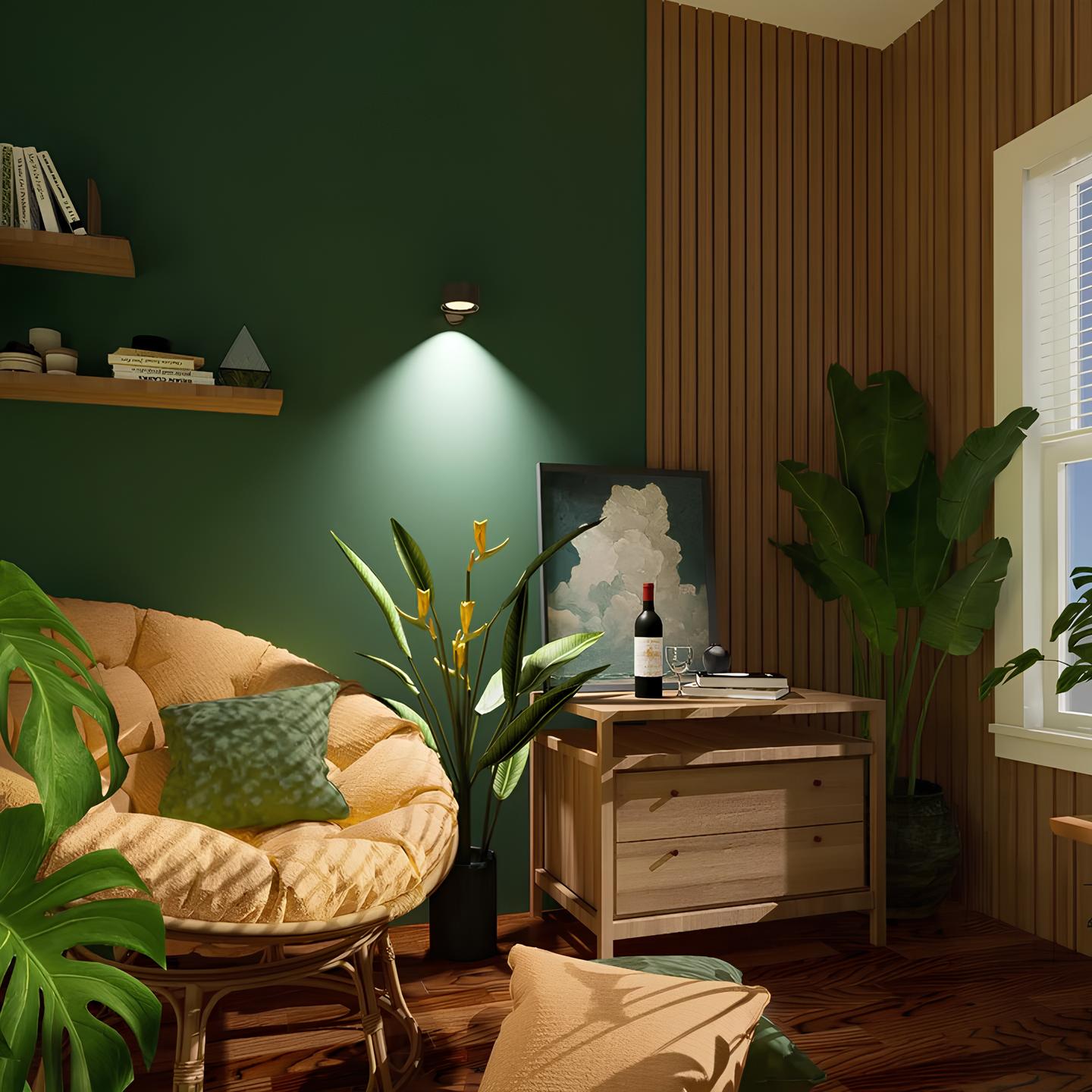 LumiFlex – Candeeiro de parede regulável a bateria com rotação de 360° e recarregável por USB