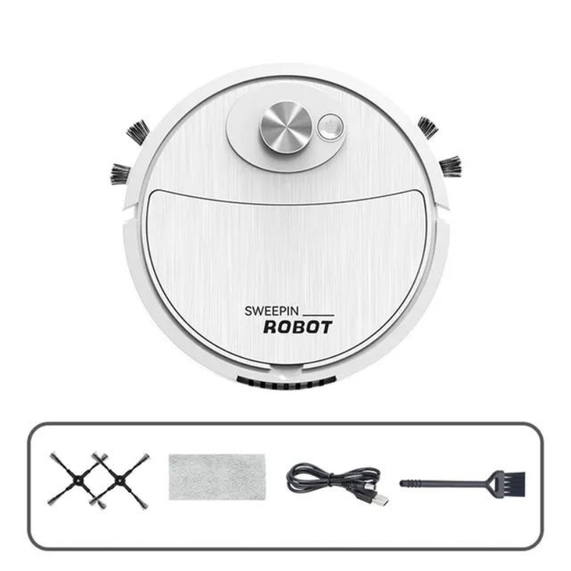 SmartClean – Aspirador Robot Inalámbrico 3-en-1 con Navegación Intelixente