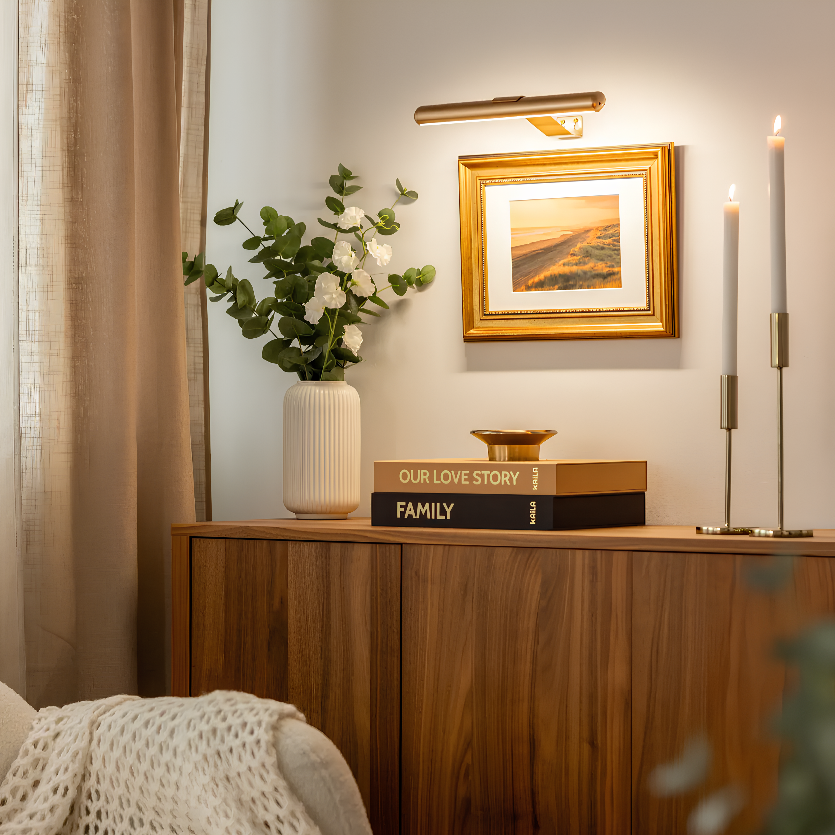 ArtGlow – Candeeiro de parede sem fios com cores reguláveis e comando à distância