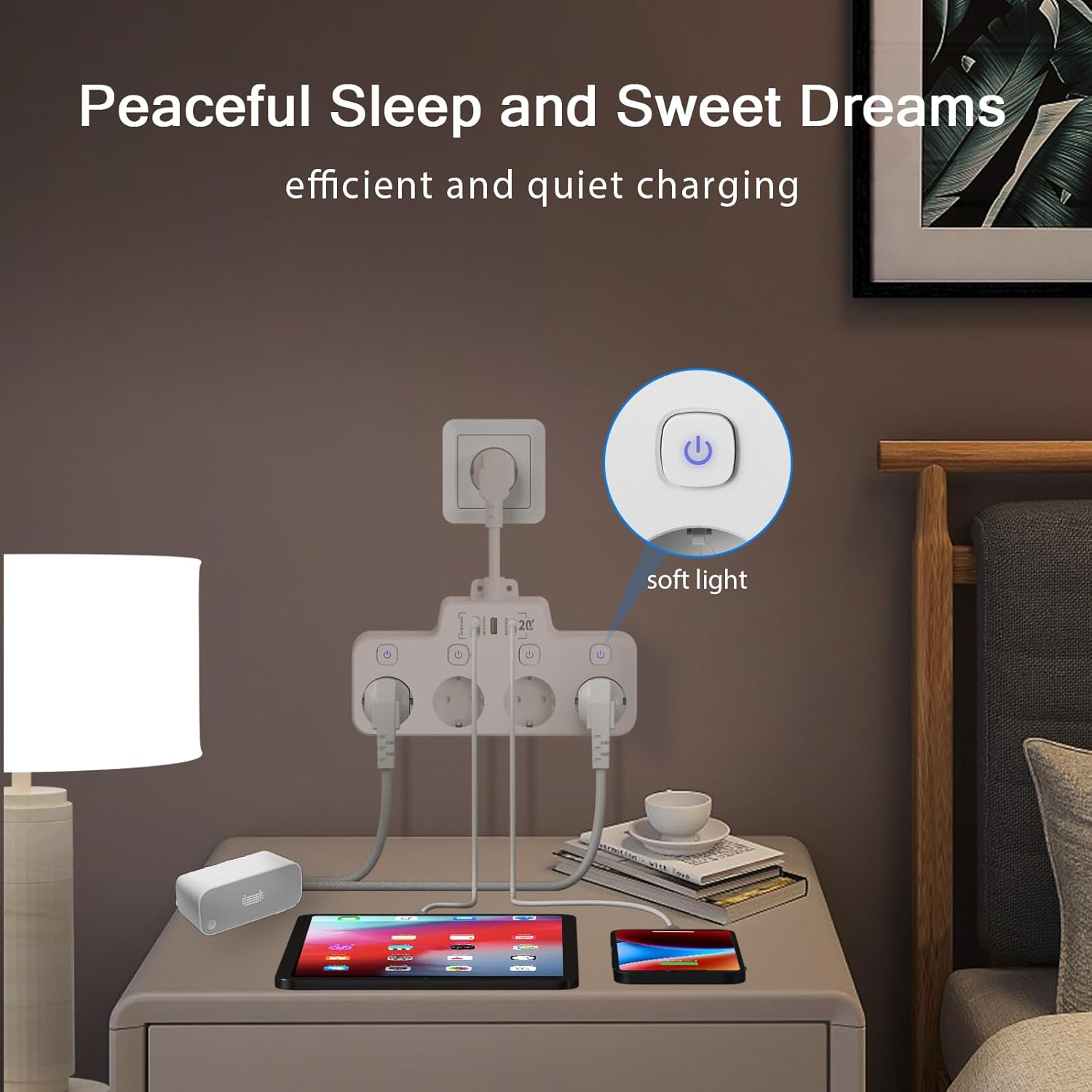 Voltura – Enchufe xiratorio con USB-A e USB-C – Montaxe en parede