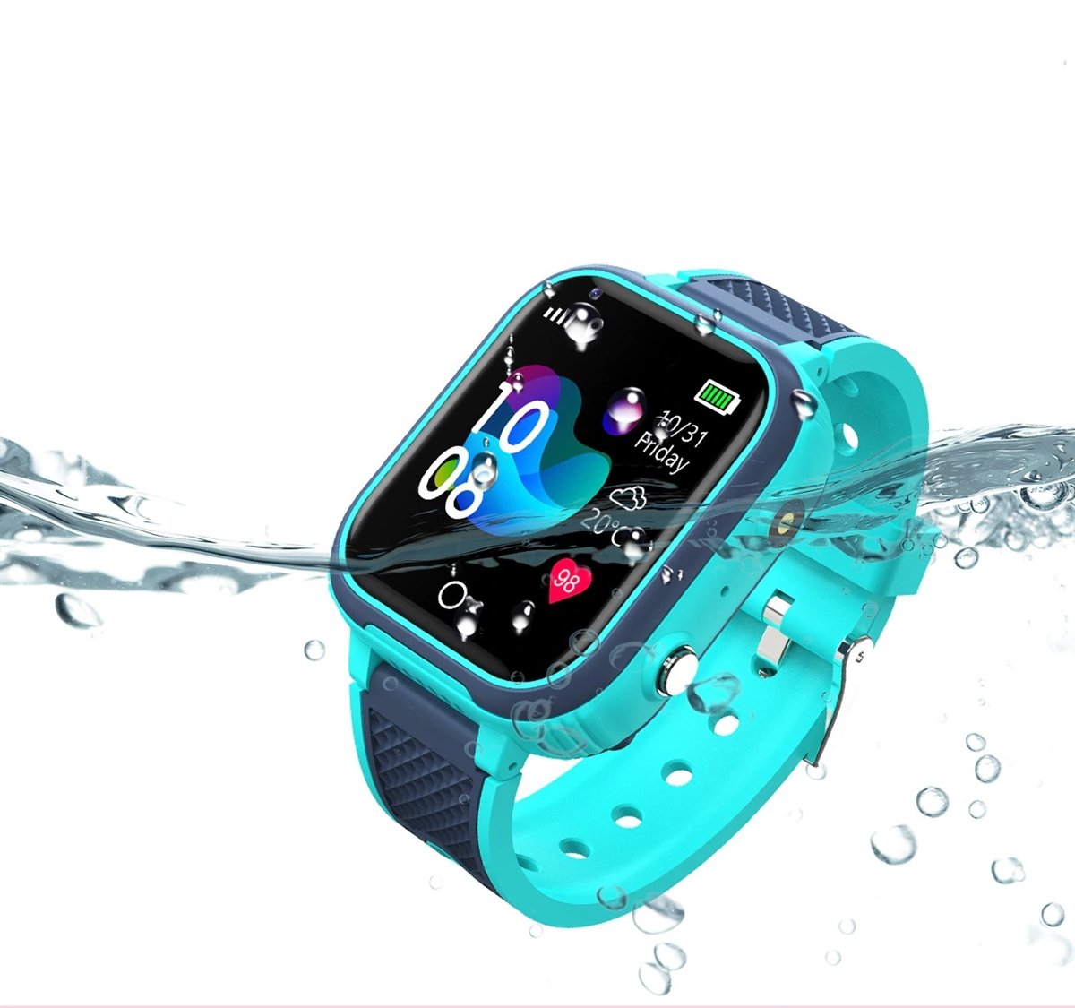Lona – Smartwatch infantil 4G rastreador GPS e teléfono – Impermeable