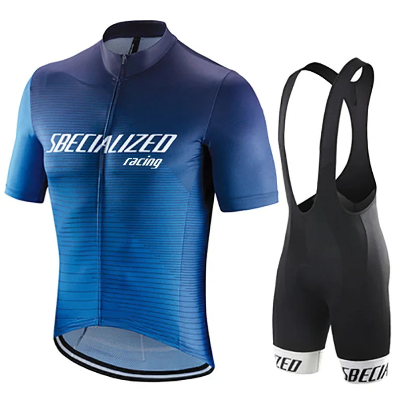 Velonex Zomer Fietskleding Set – Ademende Zomer Wielertrui & Bib Shorts voor Heren, Comfortabel & Stijlvol