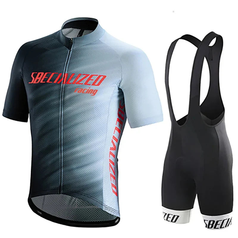 Velonex Zomer Fietskleding Set – Ademende Zomer Wielertrui & Bib Shorts voor Heren, Comfortabel & Stijlvol
