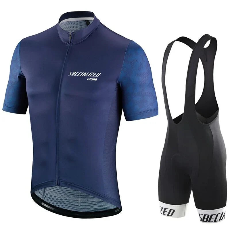 Velonex Zomer Fietskleding Set – Ademende Zomer Wielertrui & Bib Shorts voor Heren, Comfortabel & Stijlvol