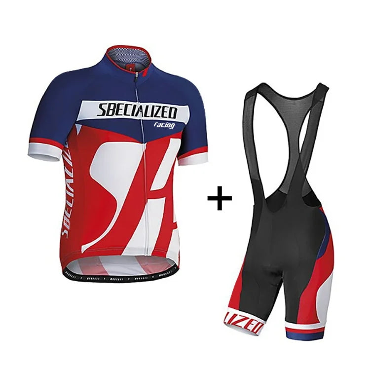 Velonex Zomer Fietskleding Set – Ademende Zomer Wielertrui & Bib Shorts voor Heren, Comfortabel & Stijlvol